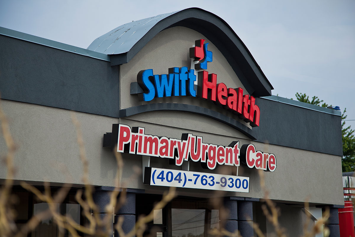 swift building sign